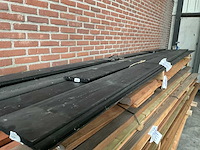 Douglas halfhouts rabat gezwart - 400x19x1,8 cm (7x) - afbeelding 1 van  2