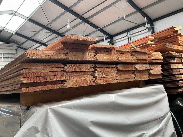 Douglas halfhouts / sponningdelen - 500 cm - 18x190 mm (100x) - afbeelding 4 van  6