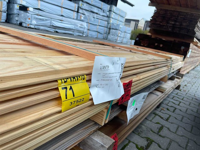 Douglas halfhoutsrabat 3000x140x18mm (48x) - afbeelding 2 van  3