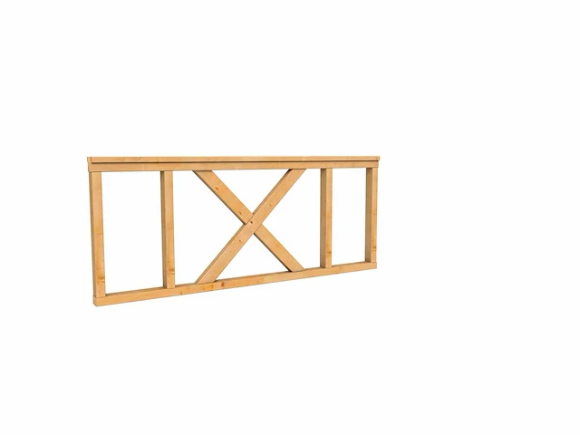 Douglas hekwerk met kruis - 157x73 cm (2x) - afbeelding 1 van  1