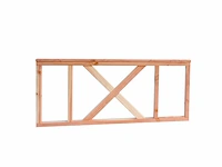 Douglas hekwerk met kruis - 228x73 cm (2x)