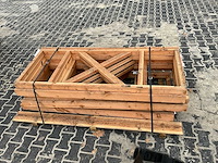 Douglas hekwerk met kruis 178.5x73 cm (5x) - afbeelding 3 van  5