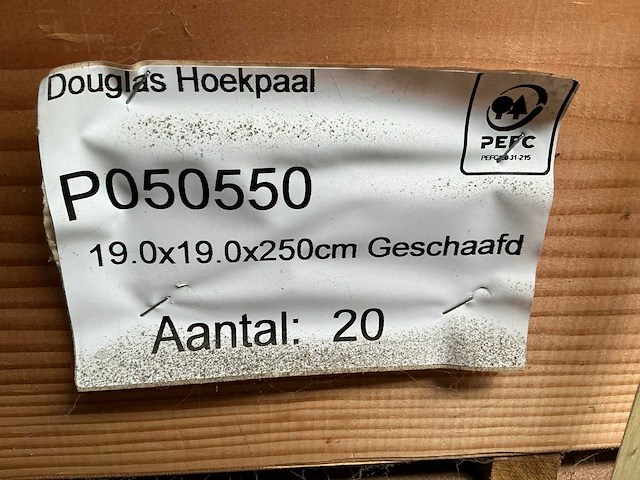 Douglas hoekpaal (20x) - afbeelding 5 van  5