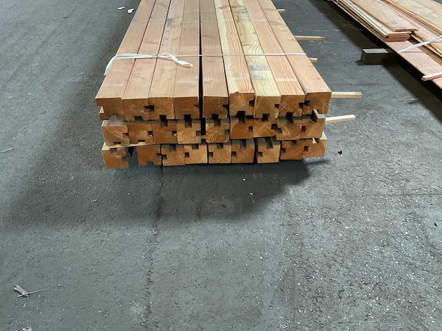 Douglas hoekpaal 95x95x3000 mm (27x) - afbeelding 2 van  5