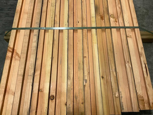 Douglas hoekpaal met sponning 300x9,5x9,5 cm (9x) - afbeelding 3 van  9