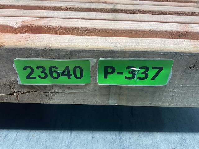 Douglas hoekpaal met sponning 300x9,5x9,5 cm (9x) - afbeelding 6 van  8