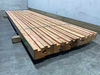 Douglas hoekpaal met sponning 300x9,5x9,5 cm (9x) - afbeelding 5 van  9