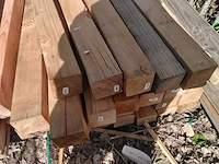 Douglas houten balken 15x15 cm, 3 meter lang. (29x) - afbeelding 3 van  4