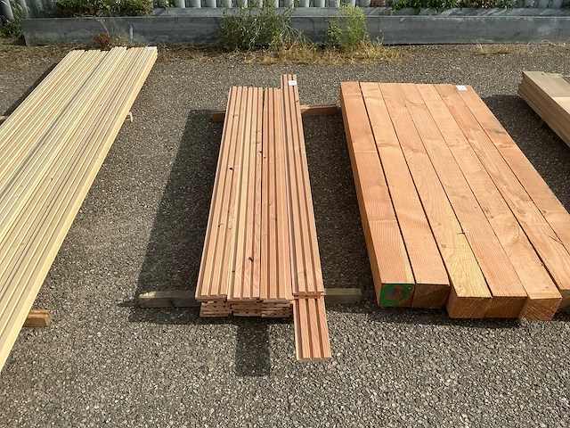 Douglas houten planken 140x30mm (24x) - afbeelding 1 van  6