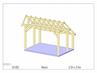 Douglas kap-schuur/poolhouse 3,50 x 2,50 - afbeelding 8 van  13
