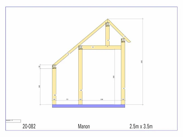 Douglas kap-schuur/poolhouse 3,50 x 2,50 - afbeelding 9 van  13