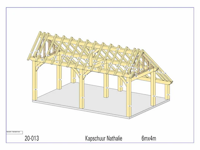 Douglas kap-schuur/poolhouse 4x6 - afbeelding 11 van  18