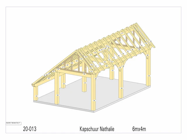 Douglas kap-schuur/poolhouse 4x6 - afbeelding 12 van  18