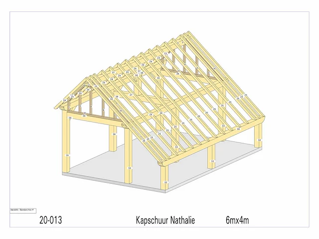 Douglas kap-schuur/poolhouse 4x6 - afbeelding 13 van  18