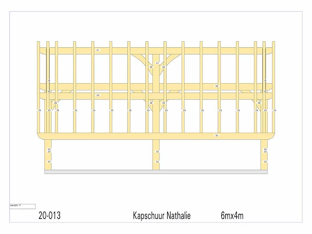 Douglas kap-schuur/poolhouse 4x6 - afbeelding 14 van  18