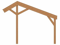 Douglas kapschuur 430x750x320 cm - afbeelding 4 van  4