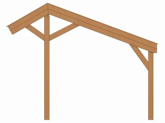 Douglas kapschuur 430x750x320 cm - afbeelding 4 van  4