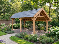 Douglas kapschuur met dakpanplaat 1550x460x325 cm - afbeelding 1 van  19