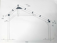 Douglas kapschuur met dakpanplaat 1550x460x325 cm - afbeelding 8 van  16