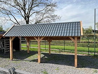 Douglas kapschuur met dakpanplaat 669x360x325 cm - afbeelding 5 van  6