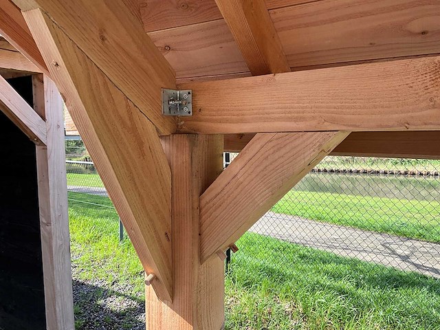 Douglas kapschuur met dakpanplaat 669x460x325 cm - afbeelding 2 van  18