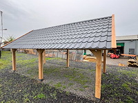 Douglas kapschuur met dakpanplaat 890x360x325 cm - afbeelding 8 van  12