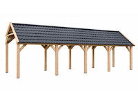 Douglas kapschuur met dakpanplaten - 280x1200x290 cm - afbeelding 3 van  4