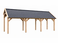 Douglas kapschuur met dakpanplaten - 280x900x290 cm - afbeelding 2 van  4