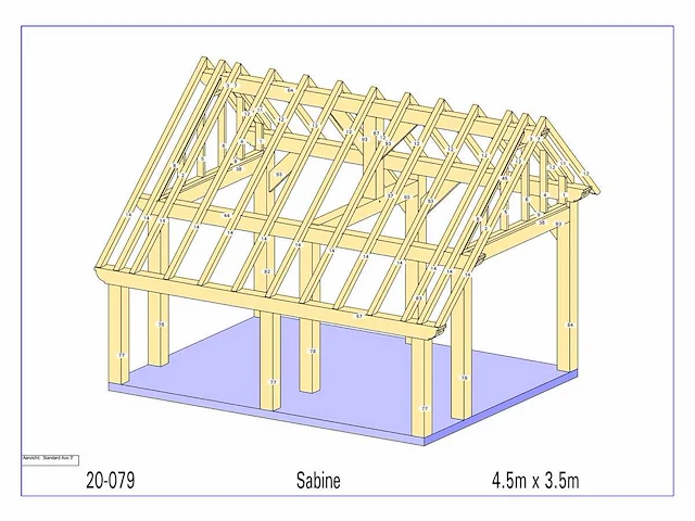 Douglas kapschuur/poolhouse 3,5 x 4,5 - afbeelding 15 van  15
