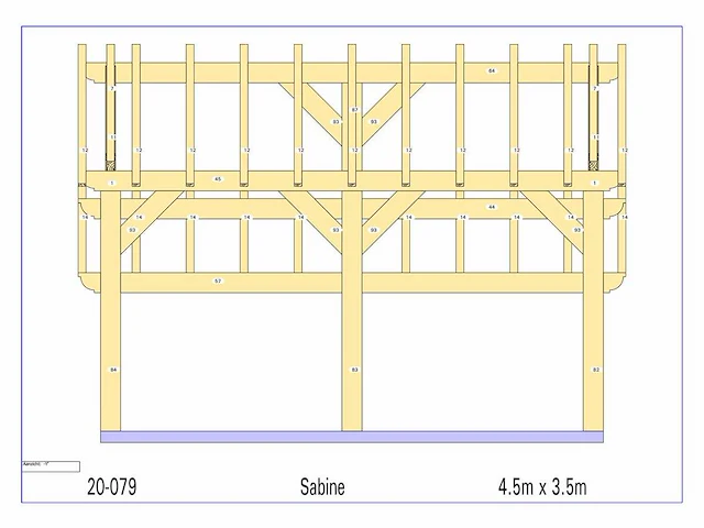 Douglas kapschuur/poolhouse 3,5 x 4,5 - afbeelding 14 van  15