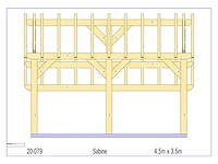 Douglas kapschuur/poolhouse 3,5 x 4,5 - afbeelding 14 van  15