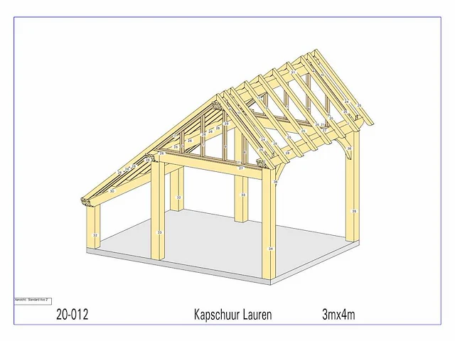 Douglas kapschuur/poolhouse 3x4 - afbeelding 6 van  12