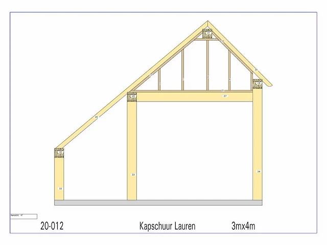 Douglas kapschuur/poolhouse 3x4 - afbeelding 8 van  12