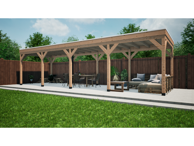 Douglas overkapping 300x1000cm verando - afbeelding 1 van  6