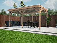 Douglas overkapping 300x500cm met overstek verando - afbeelding 1 van  3