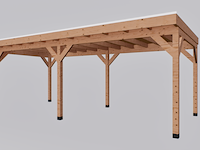 Douglas overkapping 300x700cm met overstek verando - afbeelding 2 van  6