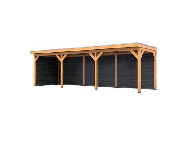 Douglas overkapping 302 x 1164 cm + wanden, verando, pure - afbeelding 1 van  6