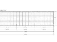Douglas overkapping 302 x 1164 cm + wanden, verando, pure - afbeelding 2 van  6