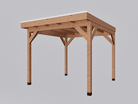 Douglas overkapping, 302 x 292 cm, verando, pure - afbeelding 2 van  3