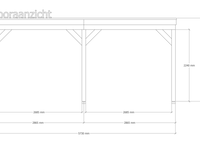 Douglas overkapping 302 x 578 cm, verando, orgin - afbeelding 3 van  6