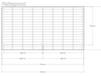 Douglas overkapping 302 x 578 cm, verando, pure - afbeelding 2 van  6