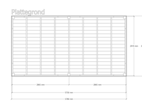 Douglas overkapping, 302 x 578 cm + wanden blank, verando, origin - afbeelding 2 van  6
