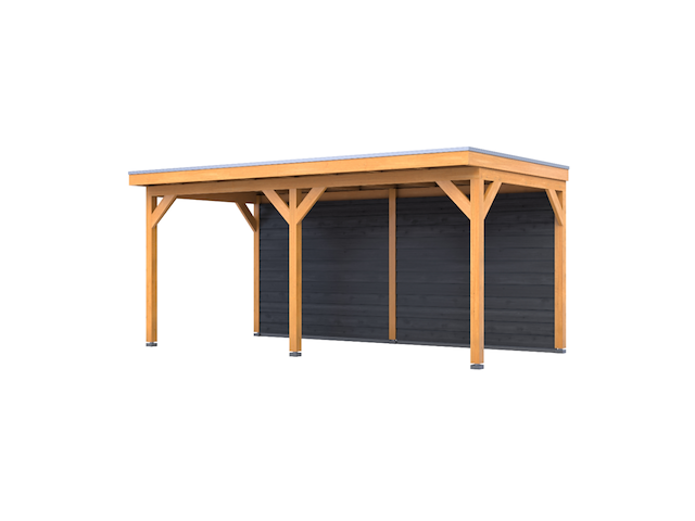 Douglas overkapping 302 x 578 cm + wanden, verando, pure - afbeelding 1 van  6