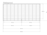 Douglas overkapping, 302 x 656 cm verando, pure - afbeelding 2 van  6