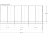 Douglas overkapping 302 x 735 cm + wanden, verando, pure - afbeelding 2 van  6
