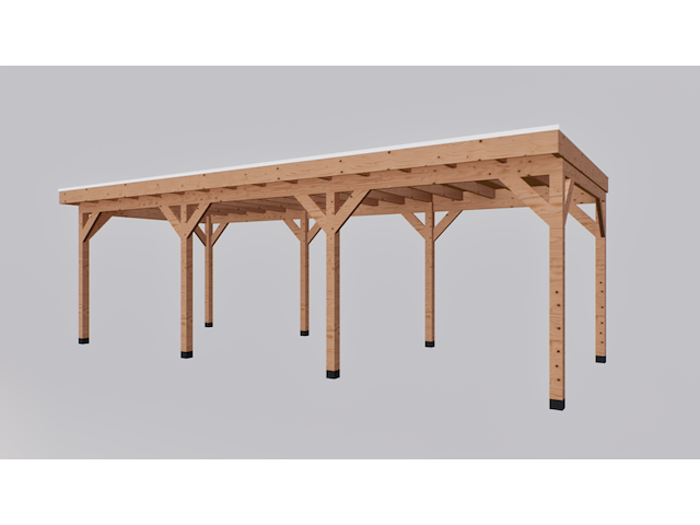 Douglas overkapping, 302 x 864 cm, verando, pure - afbeelding 2 van  3