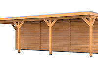 Douglas overkapping, 302 x 864 cm + wand blank, verando, pure - afbeelding 1 van  2