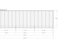 Douglas overkapping 302 x 981 cm, verando, pure - afbeelding 2 van  6