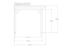 Douglas overkapping 302x1164cm + wand blank verando, pure - afbeelding 4 van  6