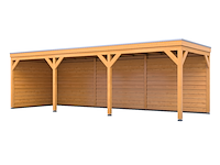 Douglas overkapping 302x1164cm + wanden blank verando, origin - afbeelding 1 van  6